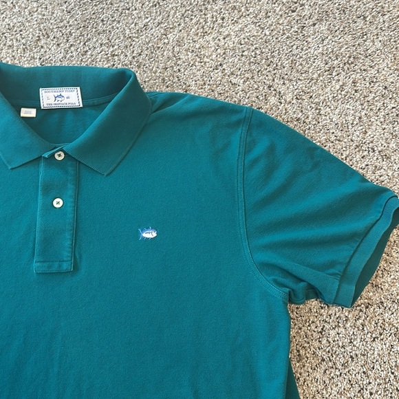 Southern Tide The Skipjack Teal Polo, Large, EUC - Picture 4 of 5